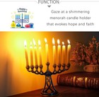 5  Hanukkah Menorah 9 Branch Menorahs For Chanukah Vintage Jewish Enamel Menorah