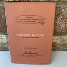 Abraham Lincoln Great Emancipator Vintage Booklet 1956 John Hancock Insurance
