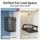 2-pack 16 5  Extra Long Slim Hollowout Shower Caddy  Wall Mount Spice Rack      