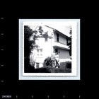 Old Vintage Square Photo Man Woman Couple Snapshot Photogrpah By House