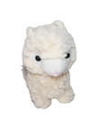Kelly Toy Plush Llama Alpaca Shaggy White Fur Blanket W let It Snow Stuffed Toy