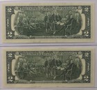 Lote De Billetes De 2 D  lares Consecutivos Sin Circular Con Estrella a  o 2017 A 