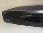Sony Slv-n51 4-head Hi-fi Stereo Vcr Vhs Player Cassette Recorder With Remote