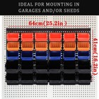 Wall Mount Storage Bins Parts Rack Organizer For Garage Plastic Shop Tool