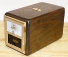 Vintage Post Office Box Door Bank gun Safe-size 2  grecian -walnut