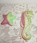 Miller Studio  Inc Chalkware School Of Fish Mid Century Bathroom Decor 1960 s