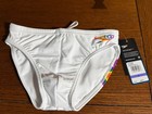 Speedo Powerflex Eco Men s 26 Rainbow Brights Brief Swimsuit Nwt White