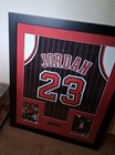 Michael Jordan Signed Jersey Framed W  Coa Autographed Man Cave Display Chicago