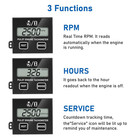 Small Engine Tachometer  Digital Tachometer Tach Gauge Reset Function Equipped W