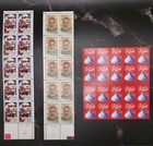 Lot      Unused U s  Commemorative Stamp Sheets   Mixed Themes   Approx   90 Face