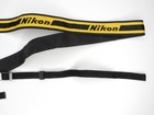 Nikon 1  Yellow   Black Vintage Camera Neck Strap W  Metal Buckles