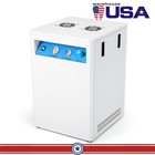 Portable 40l Dental Oilless Air Compressor With Silent Box For Two Dental Unit