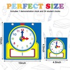 Junkin 25 Pcs Teaching Clock Kit  Learning Clocks For Kids Learning Time With   