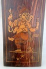 Vintage Old Rare Fine Rose Wood Hindu God Ganesha Stunning Standing Figure Panel