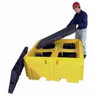 Ultratech 1158 Spill Pallet  365 Gal Spill Capacity  0 Drums  8 500 Lb Load