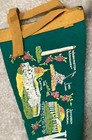 Washington  D c  Souvenir Green Felt Pennant Flag Mini Banner Landmarks Graphic