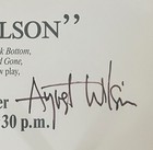 August Wilson Signed  an Evening With August Wilson   1988  Framed Poster 