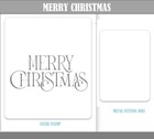 Merry Christmas   Clear Stamps And Metal Cutting Dies Diy Scrapbooking Embossing