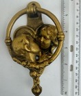 Vintage Door Knocker Couple Kissing Art Nouveau Style