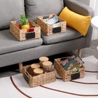 Rectangular Seagrass Baskets Hanging Storage Baskets Kitchen Storage Basketfolda