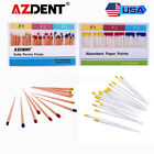 Azdent Dental Endo Gutta Percha Point root Canal Absorbent Paper Points F1 F2 F3