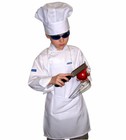 Set Children 3-8 Small Chef Apron  Hat White Wholesale Lot Schools  Chefskin