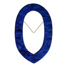 Masonic Regalia Master Mason Gold  Plated Chain Collar Blue Backing Dmr-400gb