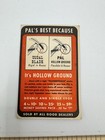 Vintage Pal Razor Blade Free Sample Advertising Card 1950   s Nos