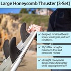 Honeycomb Fiberglass Performance Surf Fins     Fits Futures Single Tab - Ride As T