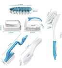 6 Pack Household Deep Cleaning Set - Kitchen  Bathroom   Floor Blue