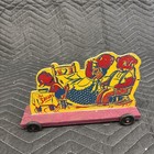 Vintage Homemade   Wooden Kids Toy From 40s 50s   Three Bears Themed