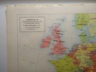 1960 s Vintage Europe In 1721 Atlas Map - Old Antique Rand Mcnally World Atlas