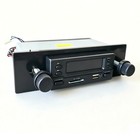 1 Din Vintage Car Fm Radio With Bluetooth Sd Usb Mp3 Player Stereo 8v-30v Input