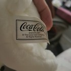 Coca Cola 6    Plush White Girl Polar Bear Bottle Collectible Beanie Babies