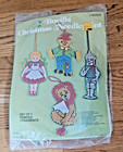 Vtg 70s Bucilla 60531   Christmas In Oz Felt Ornament Kit   Set Of 4 - New
