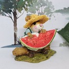 Wee Forest Folk M-283 Farm Boy Eating Watermelon