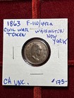 1863 Civil War Token Washington- New York F-110 442a