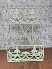 Antique Cast Iron Wall Rack Flower Garden Victorian Decor Planter Box Floral