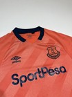 Everton Fc 2019 2020 Away Football Shirt Soccer Jersey Umbro Mens Size Large