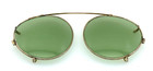 Vintage Bausch   Lomb Ray-ban Clip On Anti-glare Green Sunglasses 1940 s  10 12