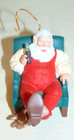 Vintage Coca Cola Santa Claus In Chair Christmas Ornament Coke Bottle Resin  180