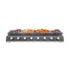 Lpg Barbecue Grill 8 Burner Bbq Gas Grill Stainless Steel Lpg Tabletop Gas Grill