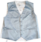 Azazie Vest Mens Size Large Gray Solid Dress Tux Tuxedo Suit Formal Nwt New -