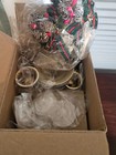 Candle Holders Set Of 3 Vtg Brass Bugle Horn New In Box