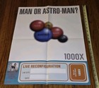 Man Or Astro-man  1000x Concert Tour Cd record Store Poster Original Promo 17x22