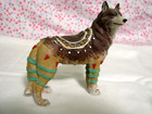 Westland Call Of The Wolf Tribal Art Set Of 4