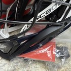 Cascade S Youth Lacrosse Helmet Osfm Adjustable  Up To 22  White navy black