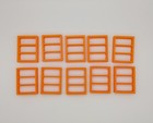 1 64 Scale Orange Garage Shelving Unit Diecast Diorama Accessory - 10 Pack