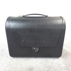 Zenith Model H503y Portable Tube Radio Am Vintage Black Leatherette Working