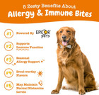 Zesty Paws Allergy Immune Supplement For Dogs 90 Chews Lamb Flavor Exp 07 2027